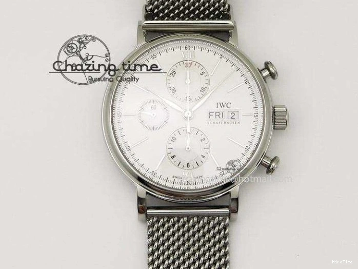 MIROTIME 0413 Pilot Spitfire Chrono ZF Best Edition Gray Dial On SS Bracelet A WrinkleFree 7357